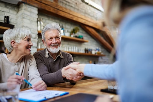 couple making planned gift